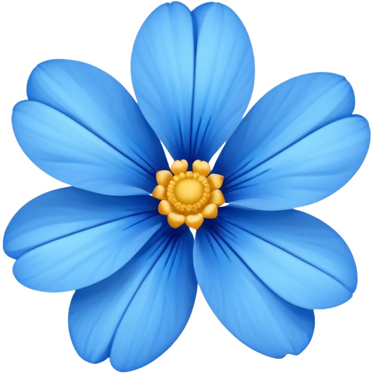blue flower emoji