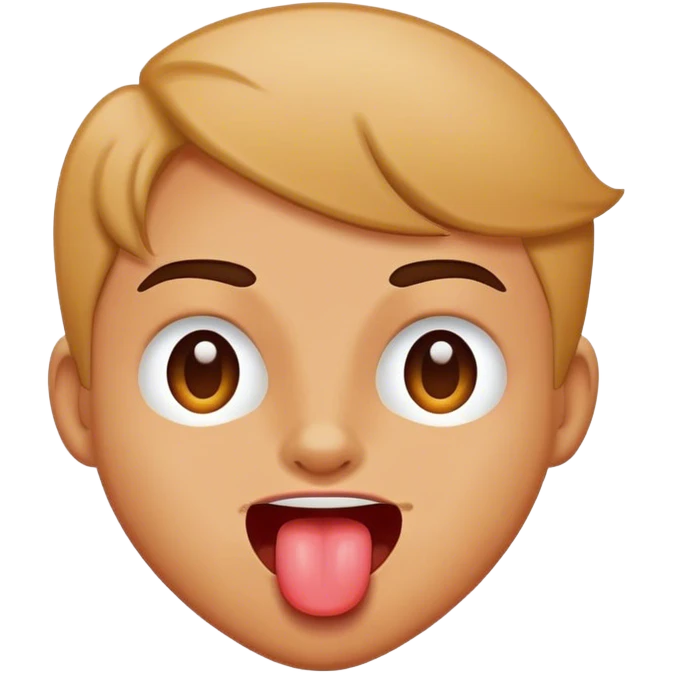 Wink with tongue out  emoji