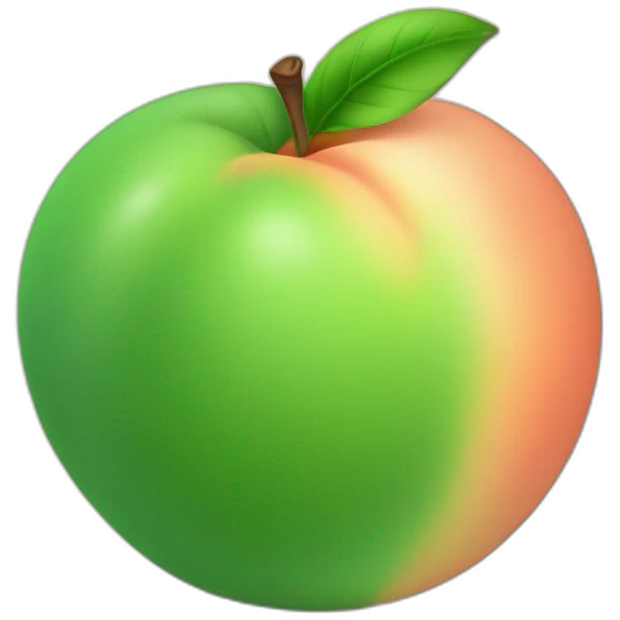 green peach emoji