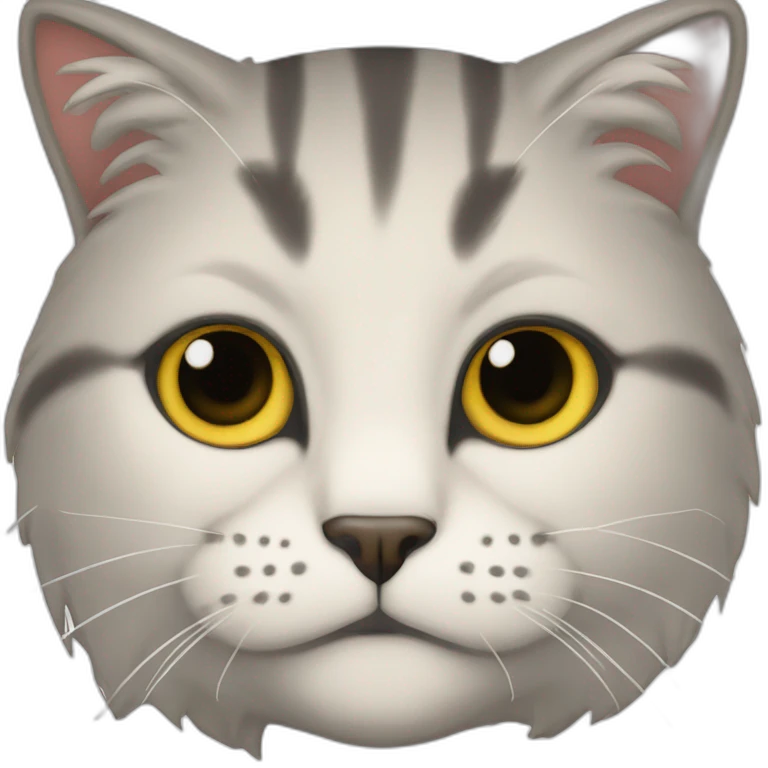 Маленький сіренький котик  emoji