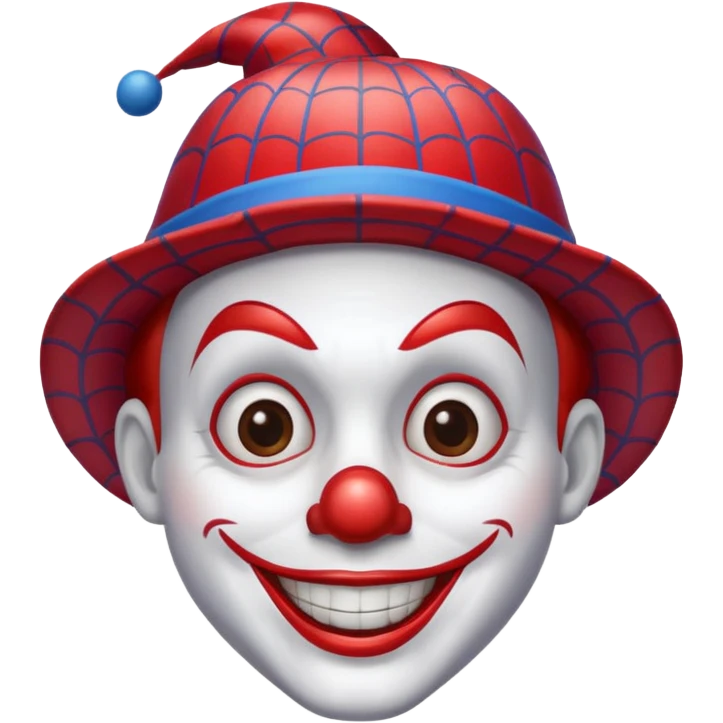 Payaso con gorro de spiderman emoji