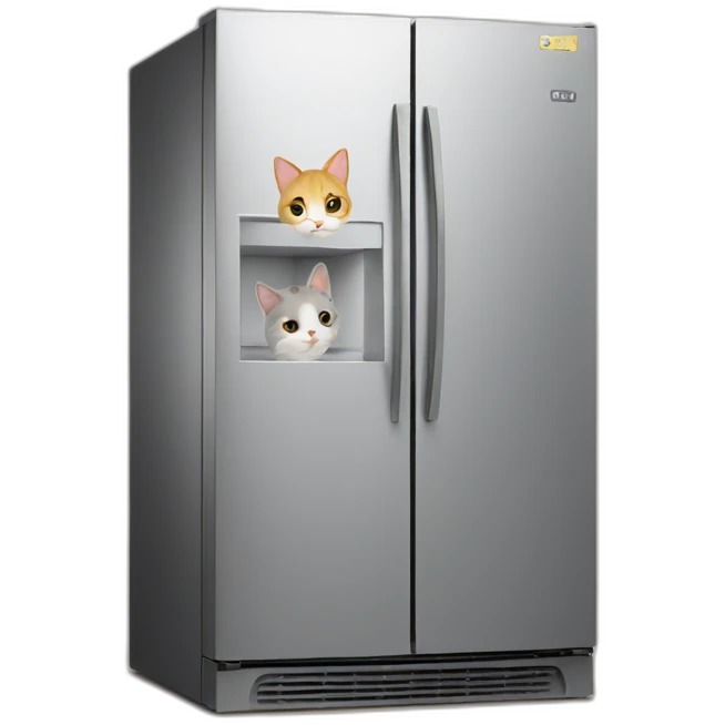 Cat fridge emoji
