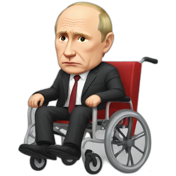Sad meatcube blood big red wheelchair vladimir putin emoji