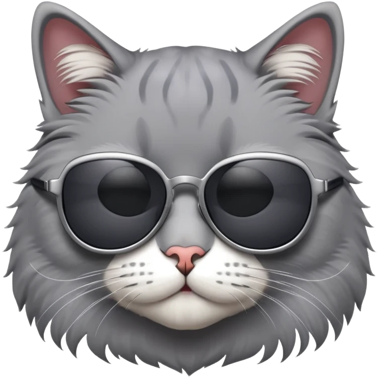 Cat wearing sunglasses emoji