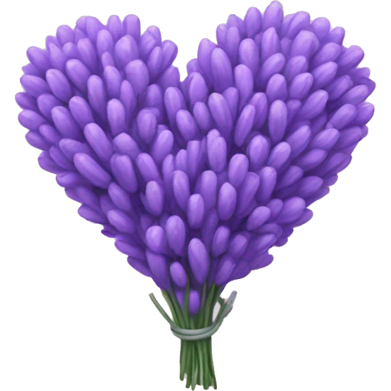 lavender heart emoji