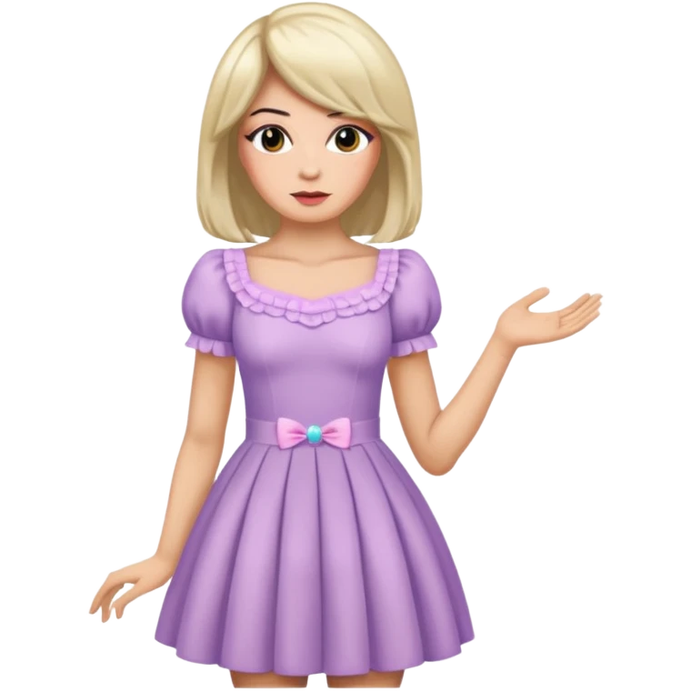 a man crossdressing emoji