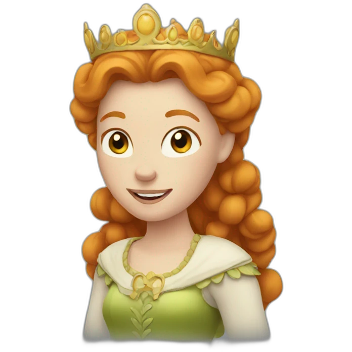 Ginger queen emoji