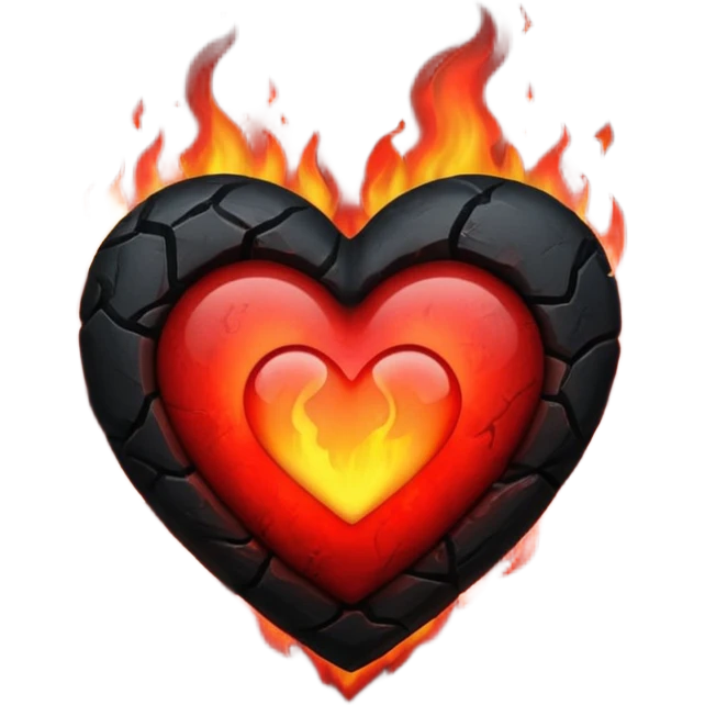 Black and red heart on fires, these are awesome can I get some option that are similar. The difference would be taking out the flame symbol in the middle  emoji