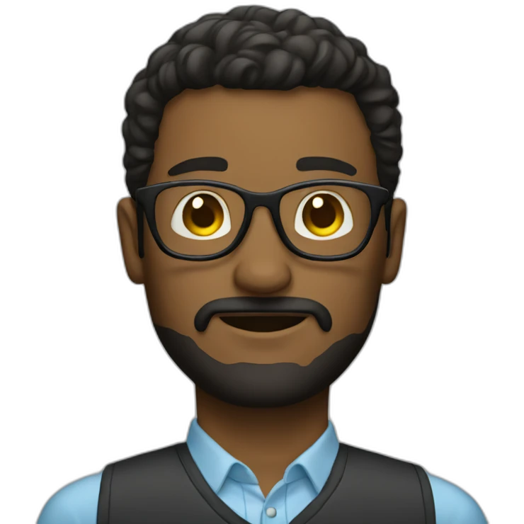 man with lunette emoji