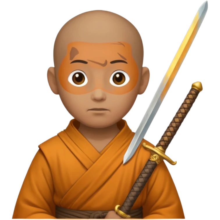 Monk with sword emoji
