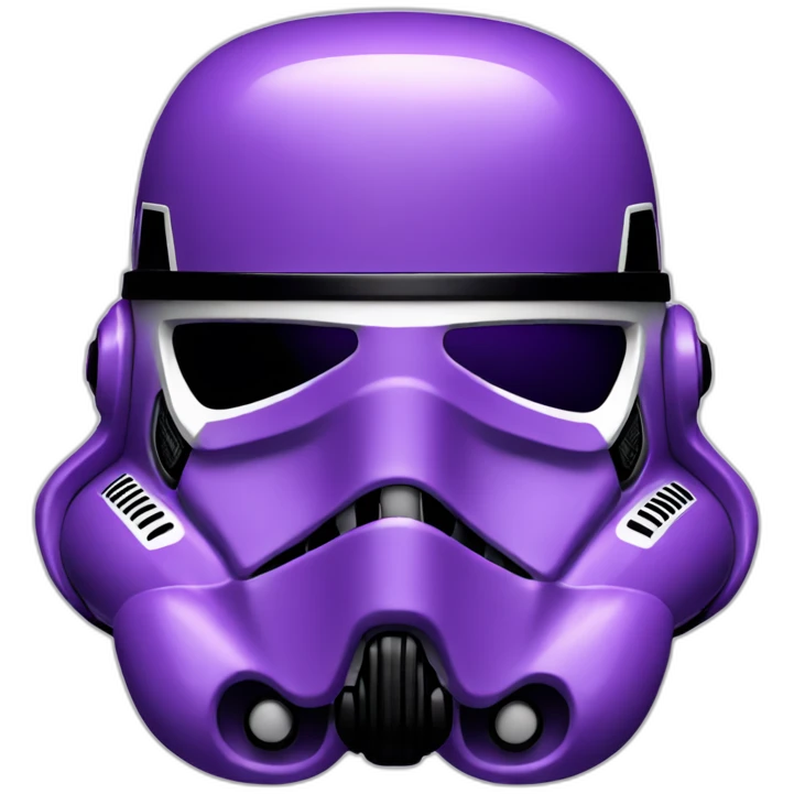 purple stormtrooper helmet emoji
