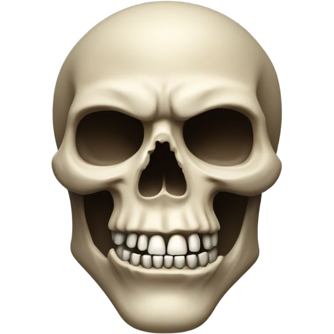 Angry skull emoji