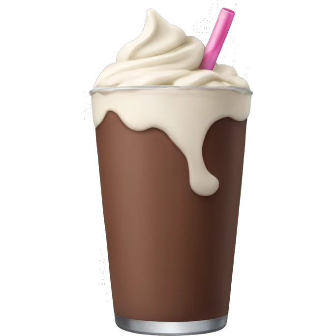 Chocolate milkshake  emoji
