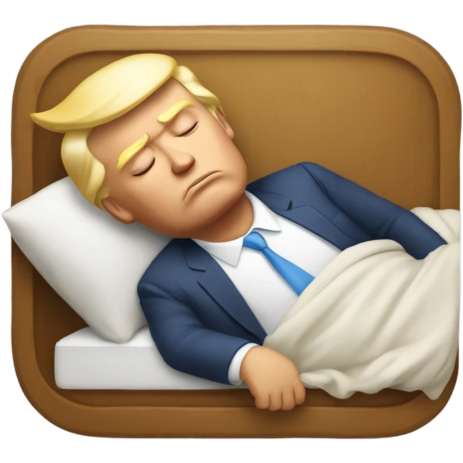 Donald trump sleeping  emoji
