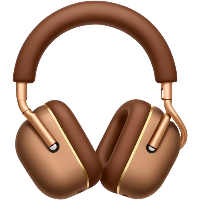 Airpods max brown color emoji