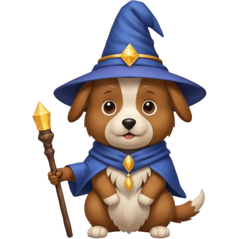 Dog wizard emoji