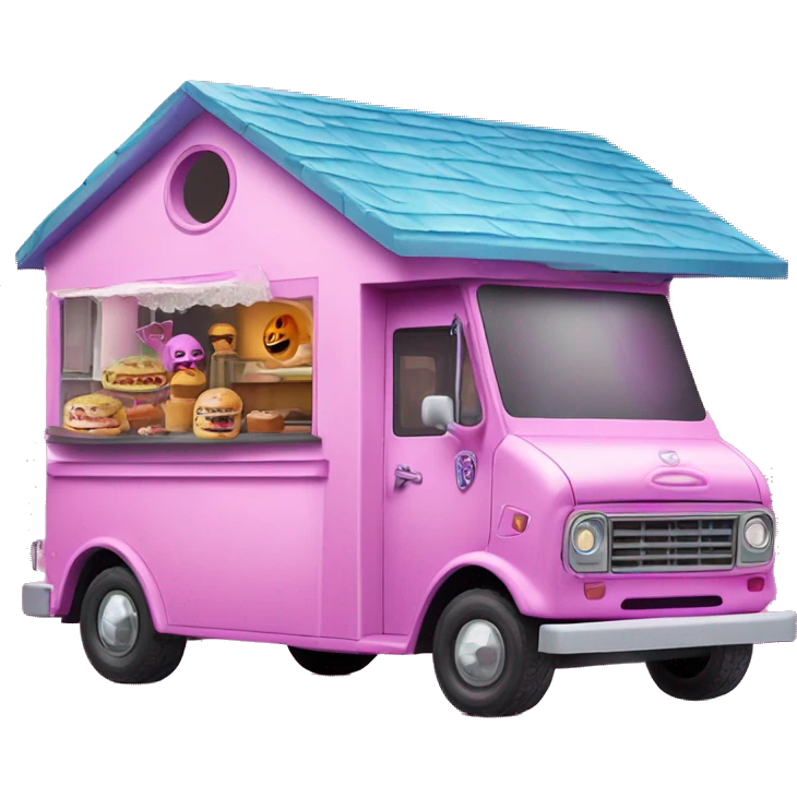 Barbie’s haunted dream house and food truck jeep emoji