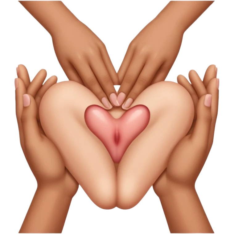 Stick figure guy with hands on girl vagina emoji