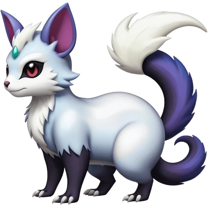 ShinyFurret-Absol-Noibat-Noivern-Hybrid (Full body) emoji
