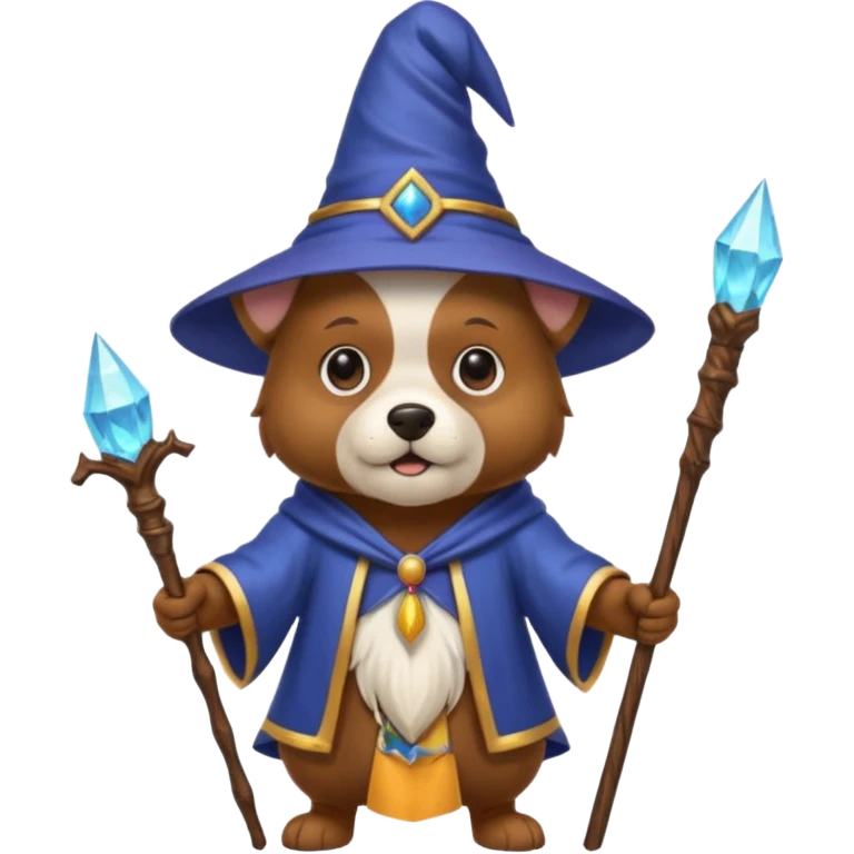 Dog wizard emoji