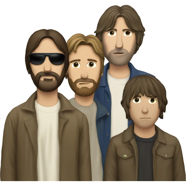 Jesus and the band oasis emoji
