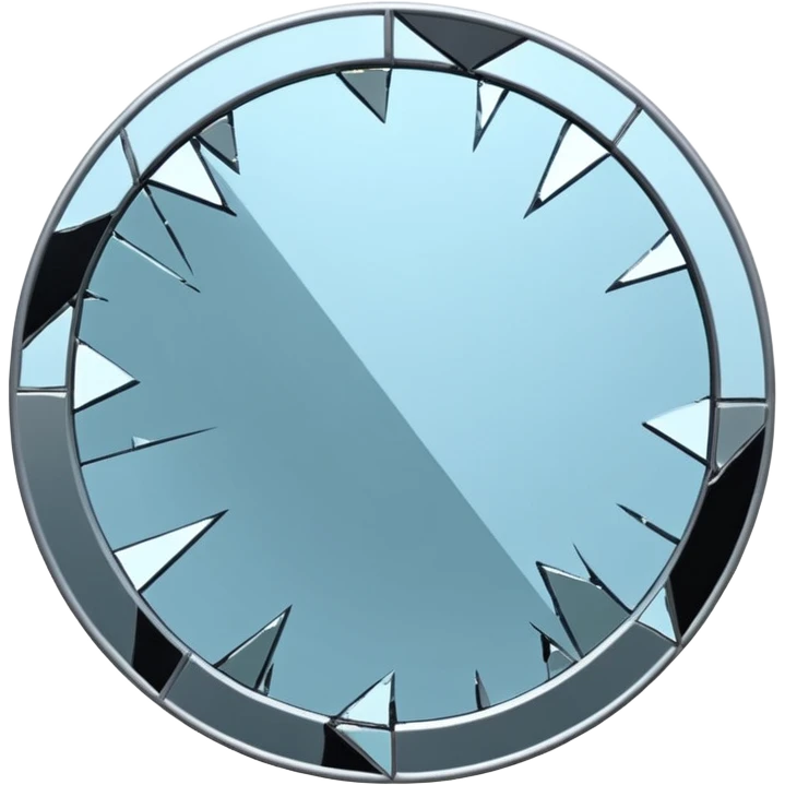 broken round mirror emoji