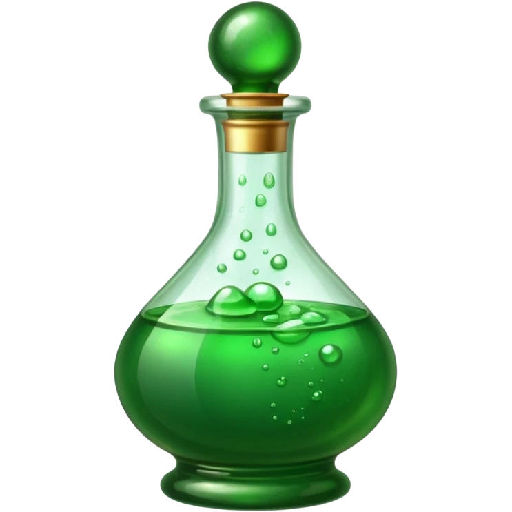 Green poison bottle emoji