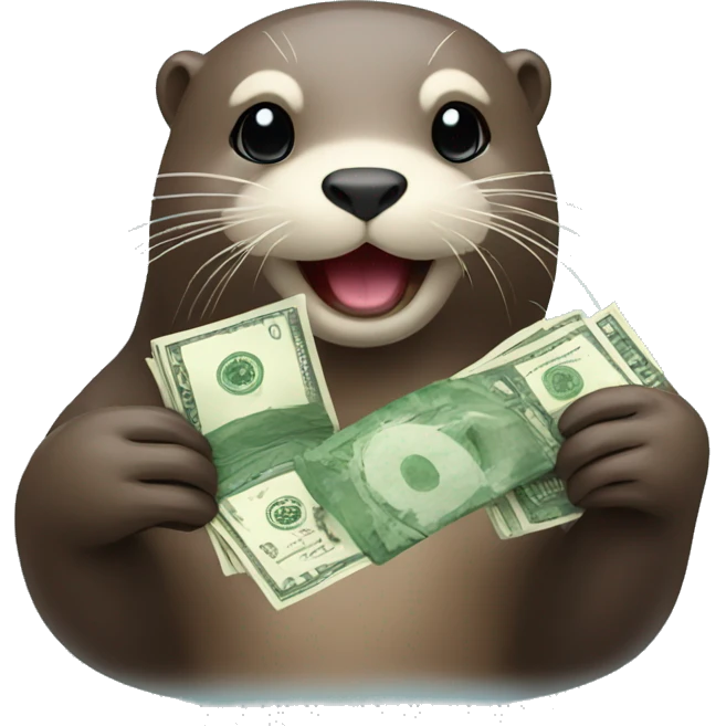 otter with money emoji