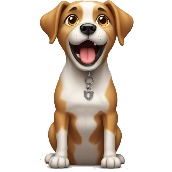 Barking dog  emoji