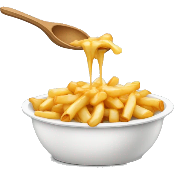 Potine qui mange une poutine emoji