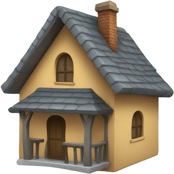 House with a hoodie emoji
