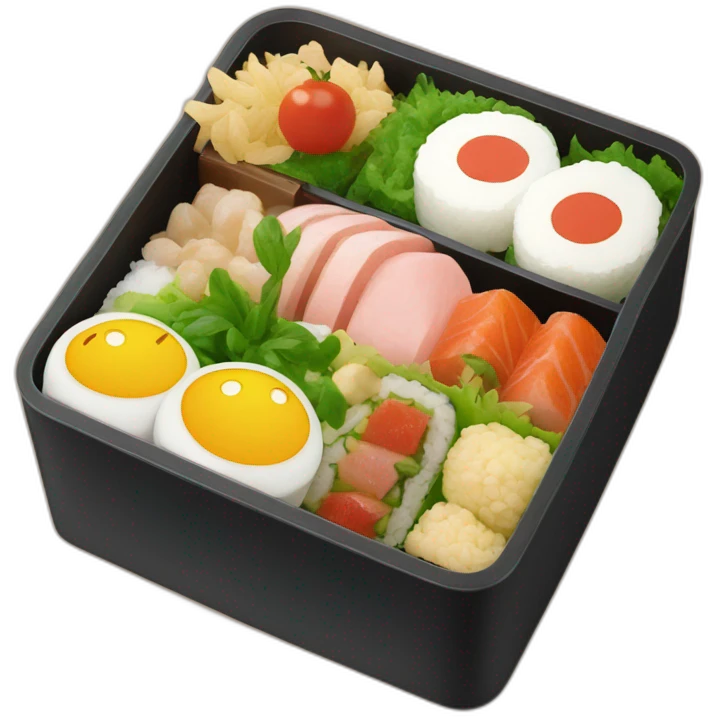 bento box on the theme of Hauru no ugoku shiro emoji