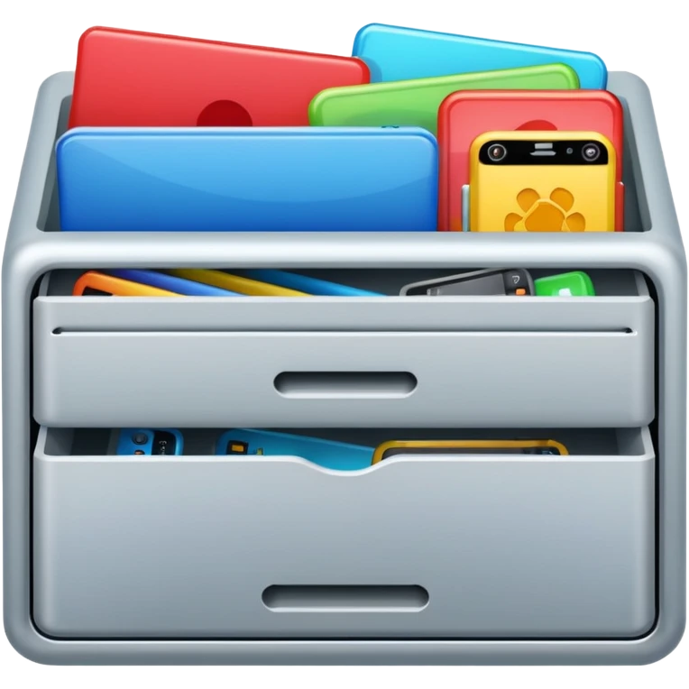  illustration of “drawer full of devices.” emoji