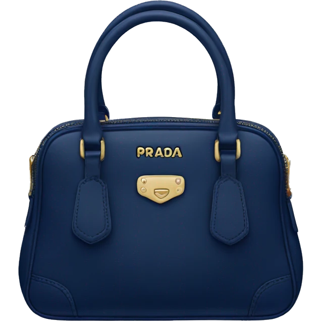 Prada navy blue purse emoji