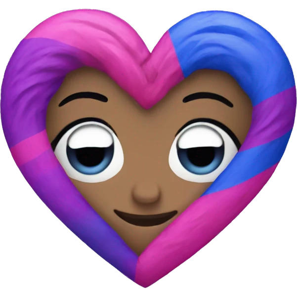 Bisexual heart emoji