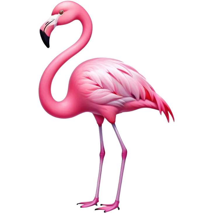 Flamingo ghost emoji