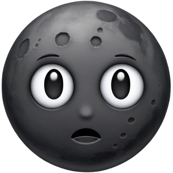 old black moon emoji