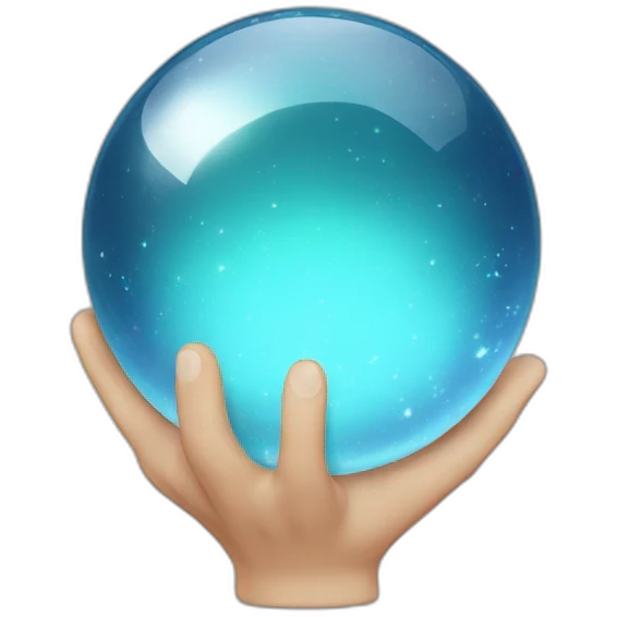Magic Ball Crystal with Hands emoji