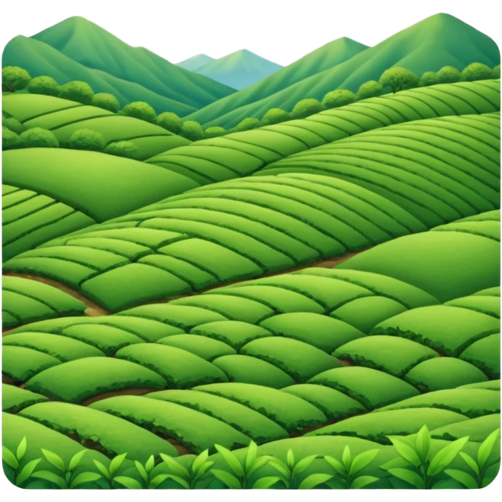 green tea farm emoji