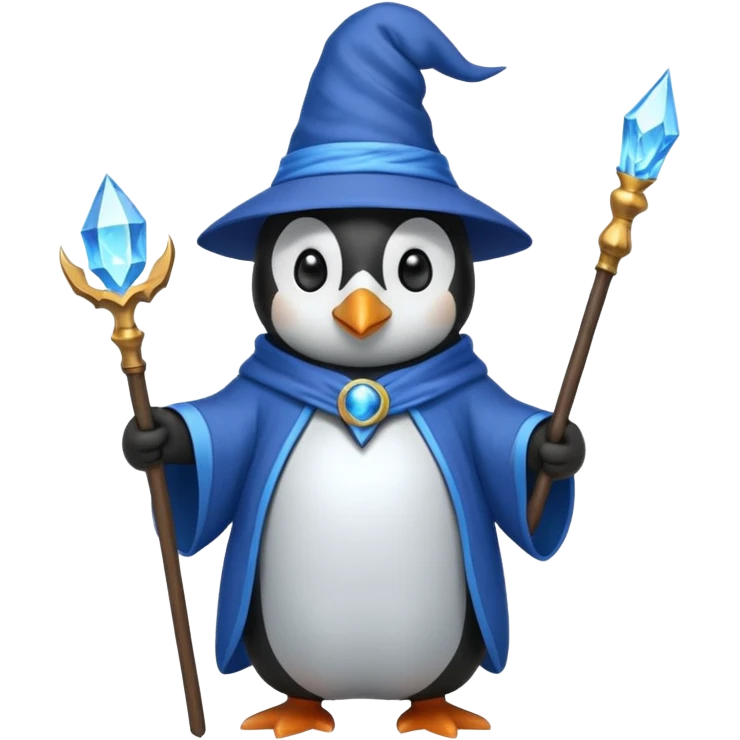 Penguin Wizard emoji
