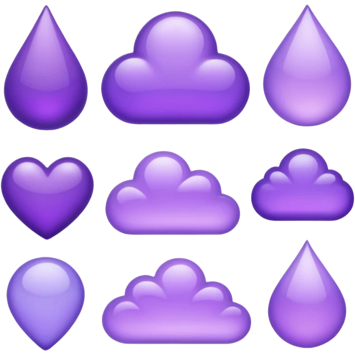 Cute purple things emoji