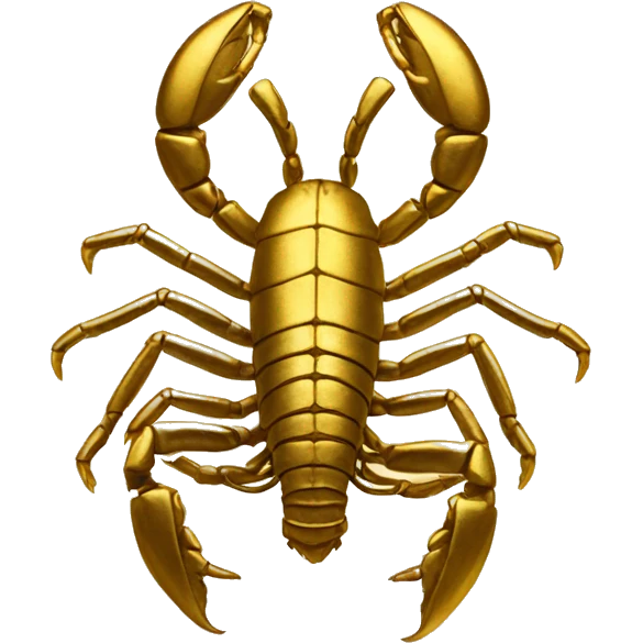 Scorpion made out of gold  emoji