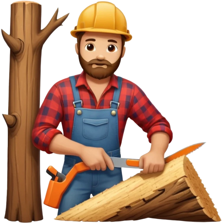 saw for sawing trees emoji