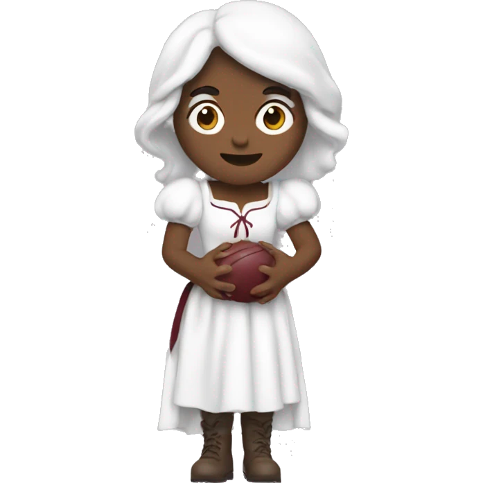 Snow White as a Texas a&m fan emoji