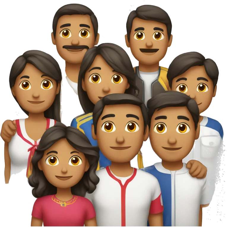 Familia peruana francesa emoji