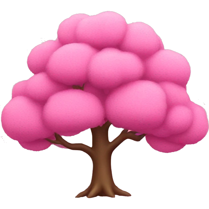 pink tree  emoji