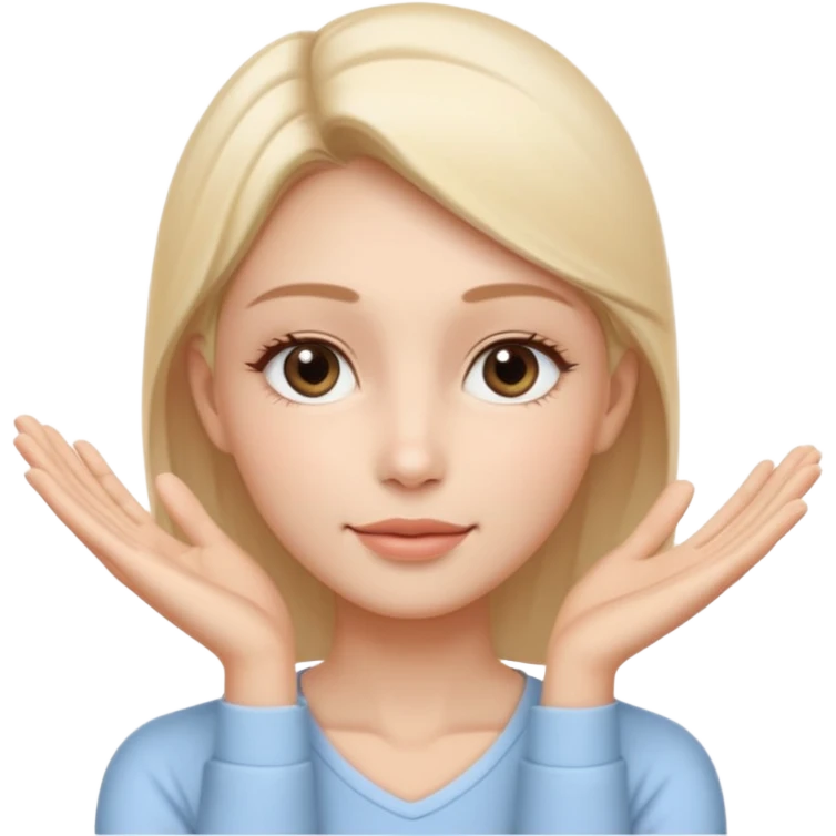 Minimal wellness-style emoji showing skin tightening,
a hand gently lifting and supporting facial skin upward,
subtle lifting gesture, smooth contours,
natural and calm look, non-medical, non-cosmetic,
no makeup, no injections, no surgery,
clean, modern, trustworthy wellness aesthetic emoji