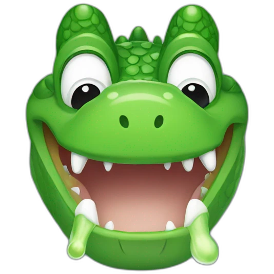 Crocodile in the bathroom emoji