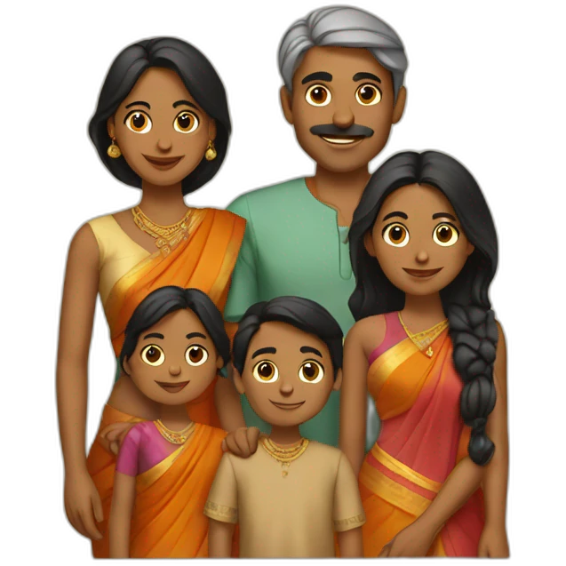 Indian family emoji