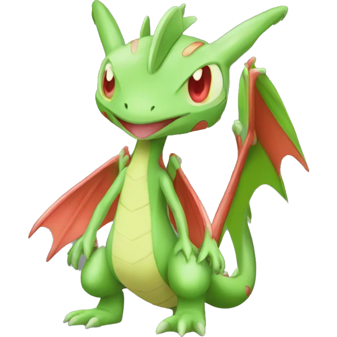 Full body shiny Flygon-grovyle emoji